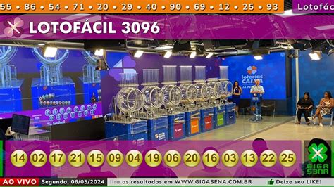 resultado da lotofácil concurso 3096 giga sena